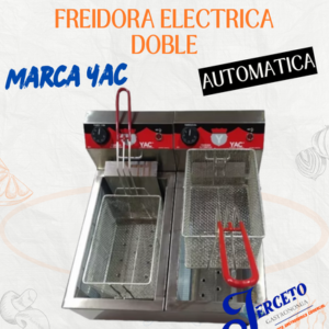 Freidora electrica doble YAC