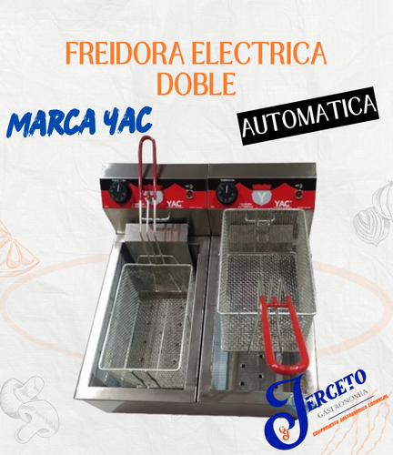 Freidora electrica doble YAC