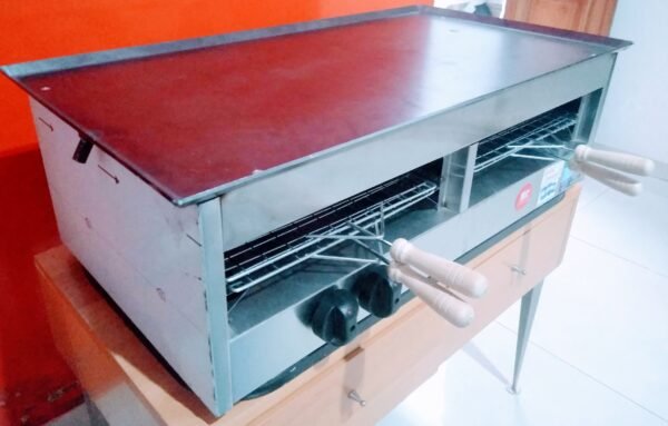 Carlitero tostador doble c/plancha hamburguesera + Espátula - Imagen 7