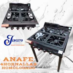 Anafe estructural 4 Hornallas EL CHEFF - Homologado