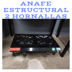Anafe estructural homologado 2 hornallas
