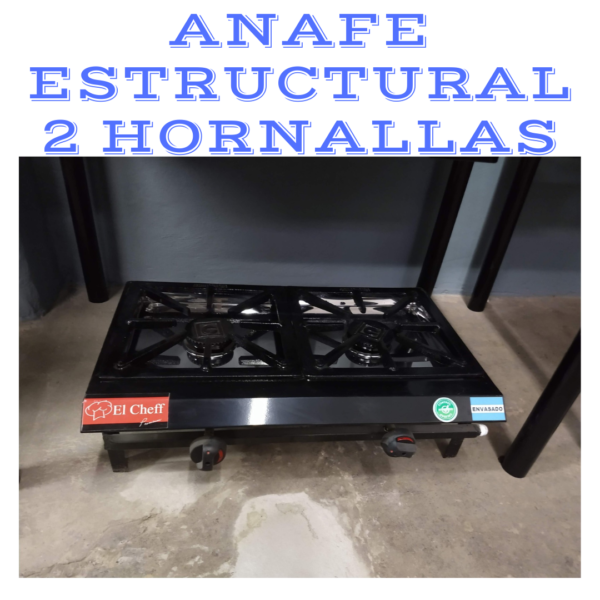 Anafe estructural homologado 2 hornallas