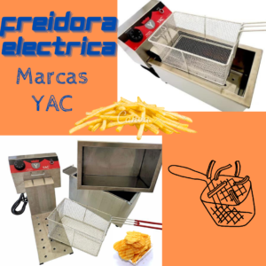 Freidora electrica simple YAC 8lts