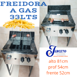 Freidora A GAS 33lts Gastronómica