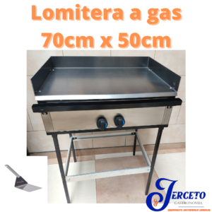 Plancha lomitera a gas 70 x 50cm